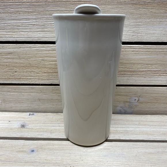 Rae Dunn “Who Rescued Who?” Ceramic travel mug NWOT - Picture 6 of 8